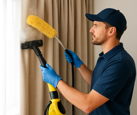 Trusted blind cleaning technician Matty Curtain Cleaning somerton-vic QLD