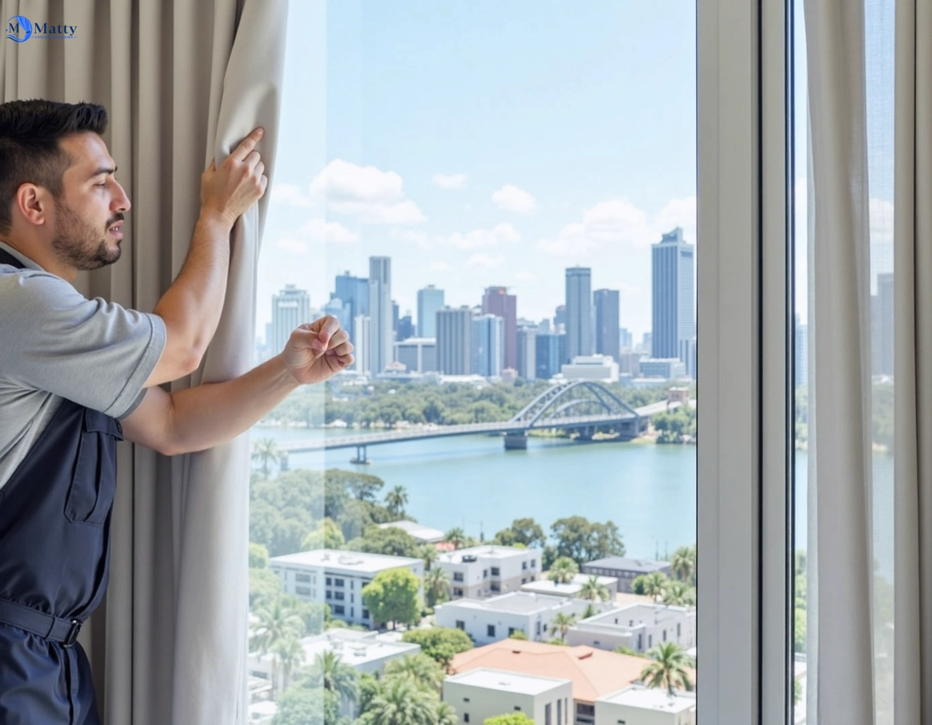 Professional curtain steam cleaning service somerton-vic QLD by Matty Curtain Cleaning