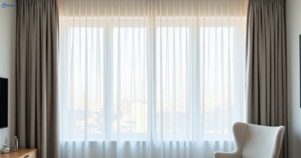 Freshly steam cleaned curtains in somerton-vic QLD
